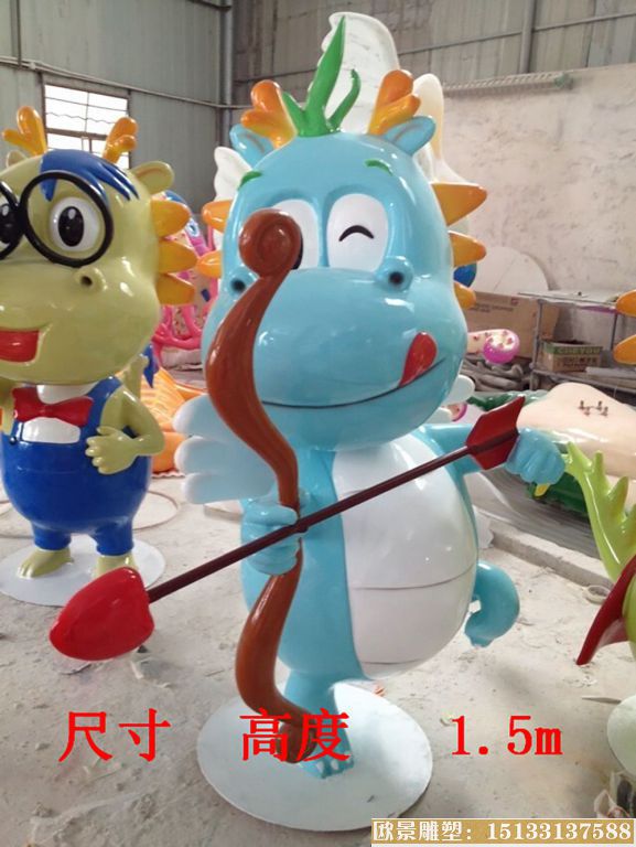 玻璃鋼小龍人公仔