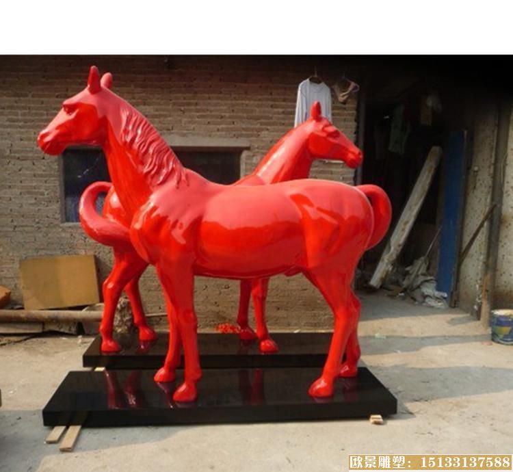 玻璃鋼馬雕塑 玻璃鋼馬雕塑