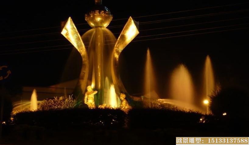 會(huì )發(fā)光的燈光雕塑_城市夜間景觀(guān)_廣場(chǎng)雕塑